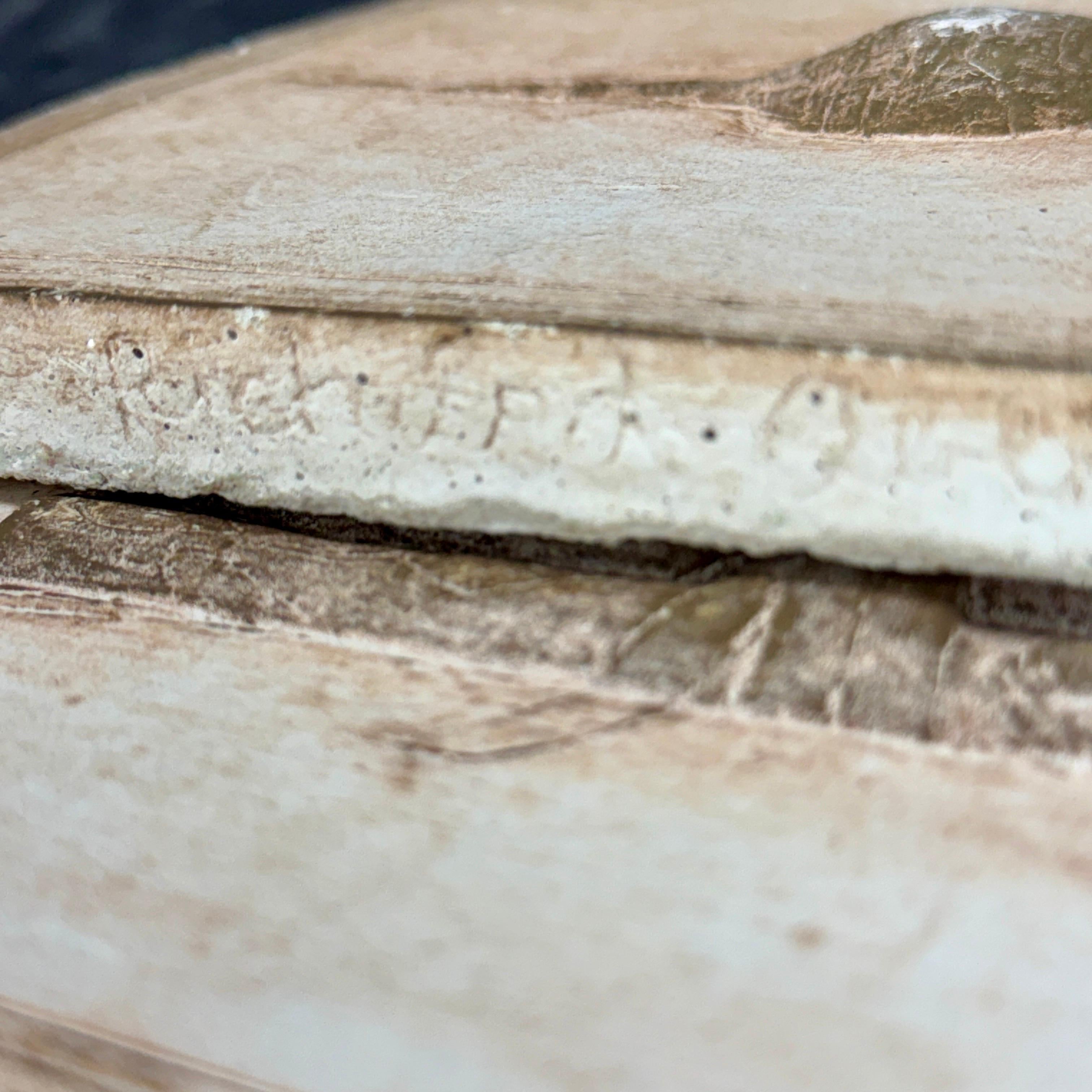 Set de 3 Azulejos de Cerámica con Motivo Vegetal Decoración de Pared Esculturas en venta 11