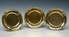Set di 3 piatti in vermeil di L. Lapar, Francia, circa 1885