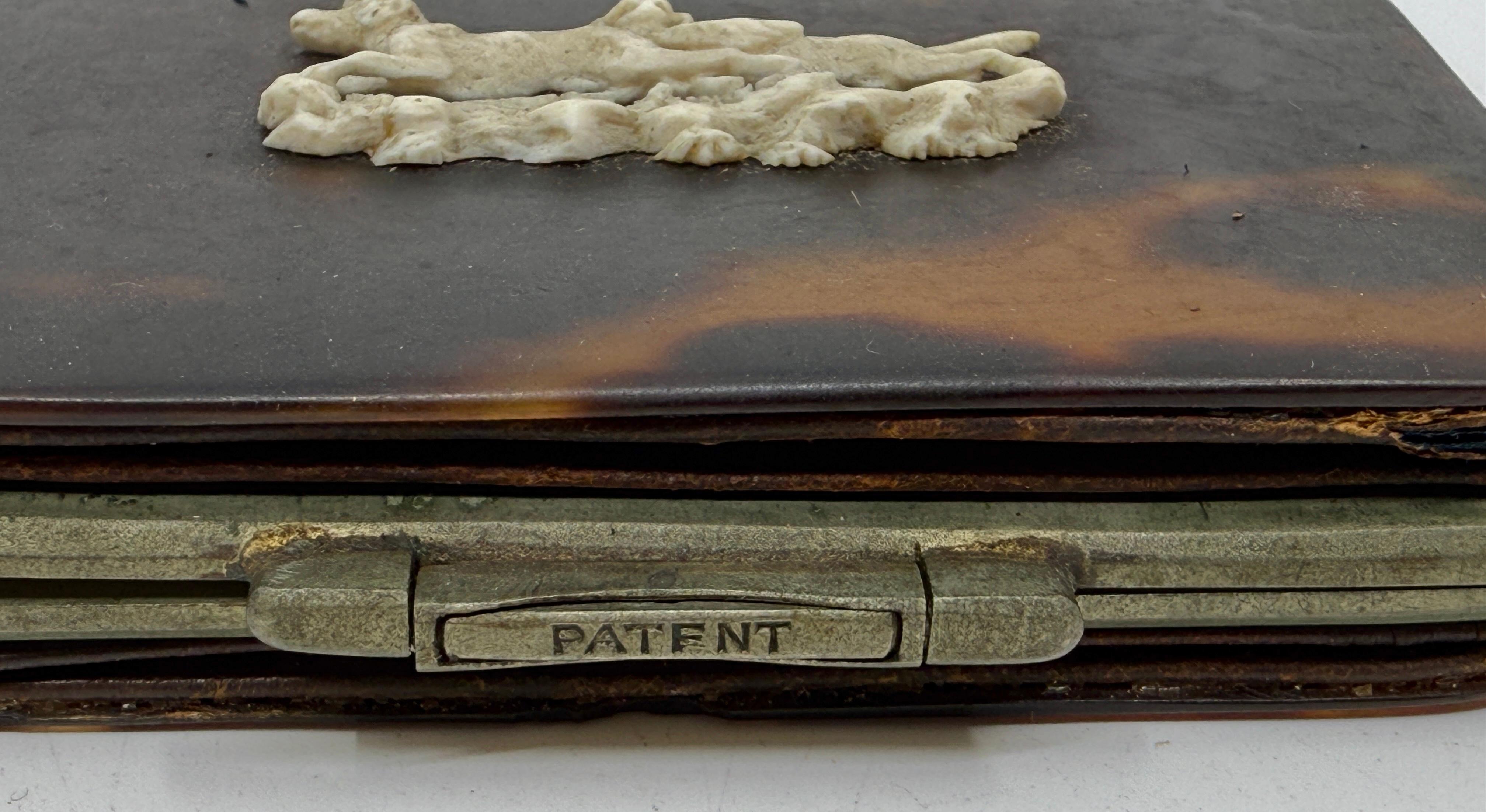 Set di 3 tabacchiere o trinket box vittoriane in Horn in vendita 1