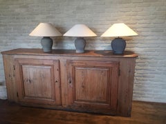 Set of 3 Vietnamese Tablelamps 15th Century Pots