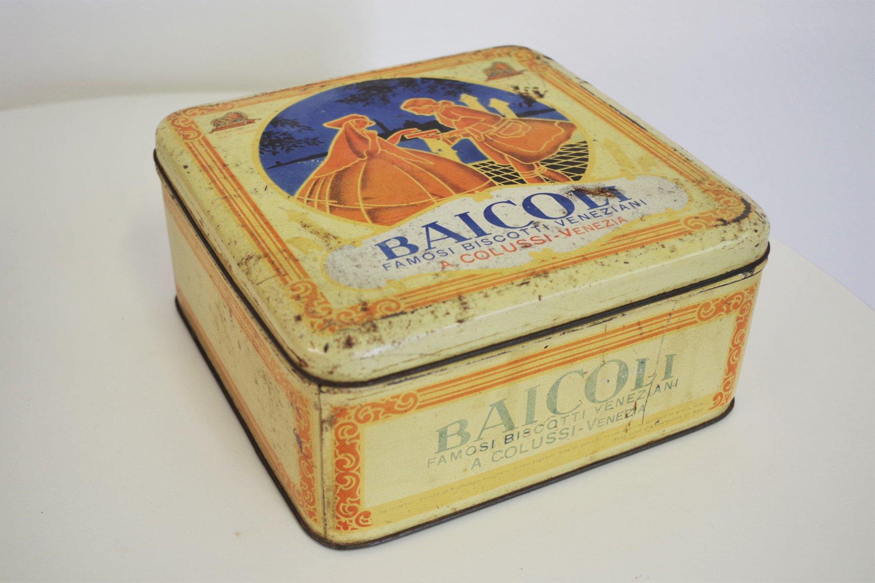 Lot de 3 boîtes à biscuits vintage des années 1960 - Charme du milieu du siècle pour les collectionneurs en vente 6