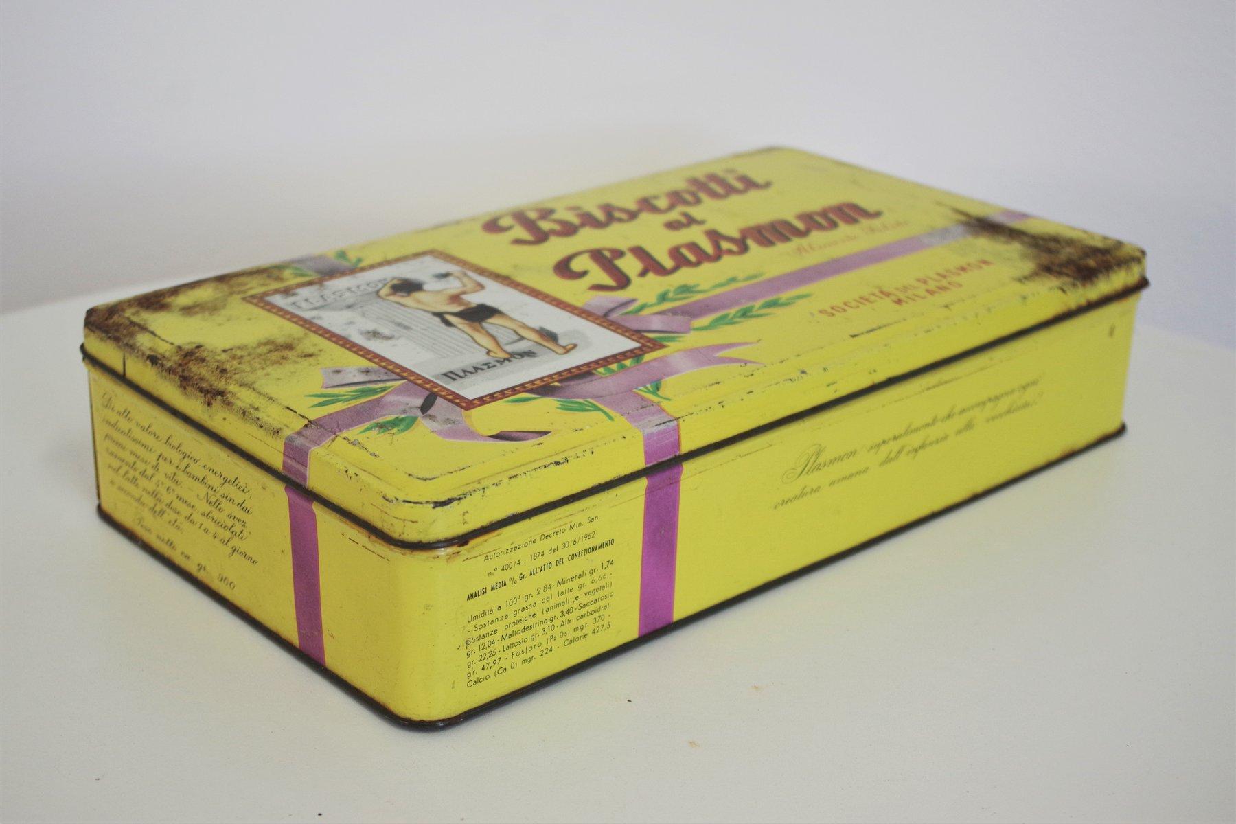 Italian Lot de 3 boîtes à biscuits vintage des années 1960 - Charme du milieu du siècle pour les collectionneurs en vente