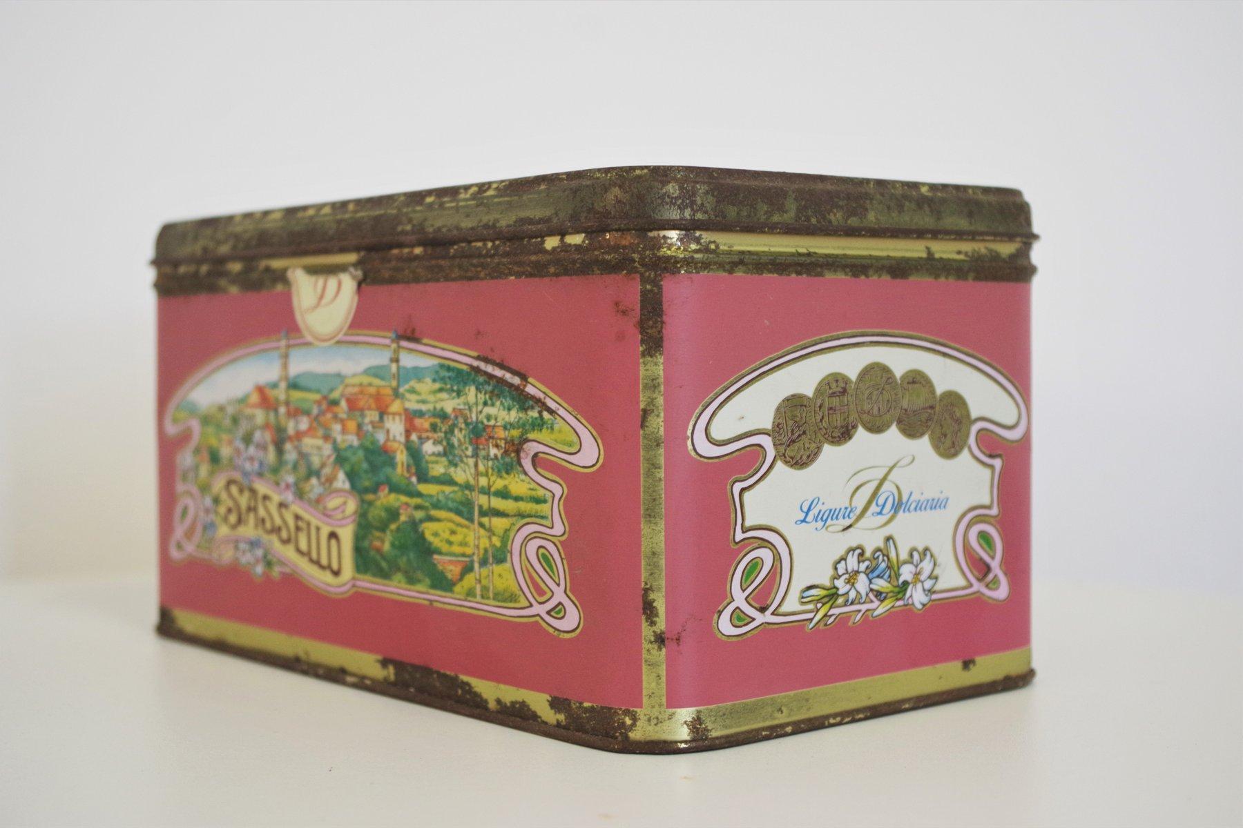 Lot de 3 boîtes à biscuits vintage des années 1960 - Charme du milieu du siècle pour les collectionneurs en vente 3