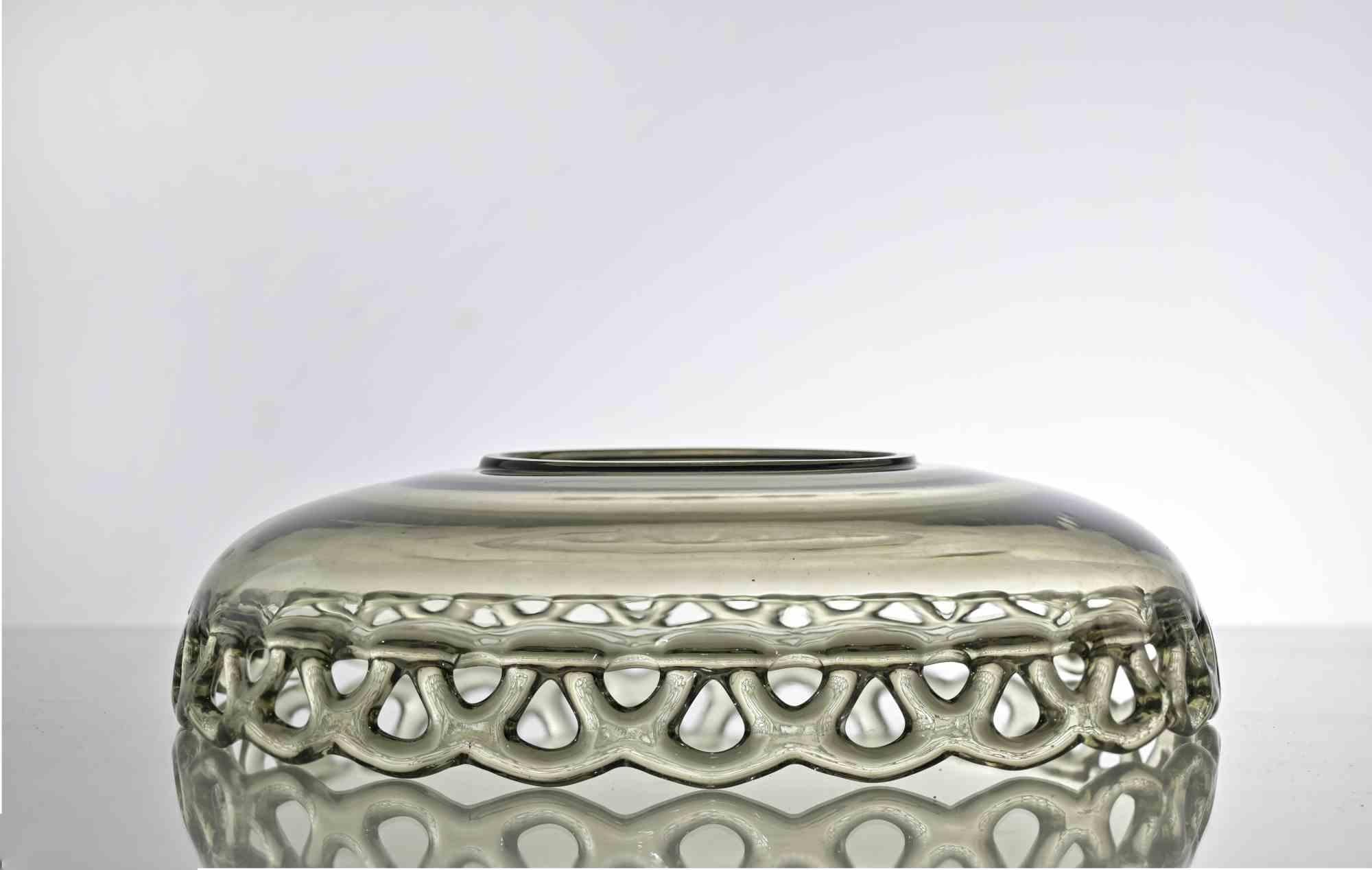 italien Ensemble de 3 assiettes en verre d'art vintage, années 1970 en vente
