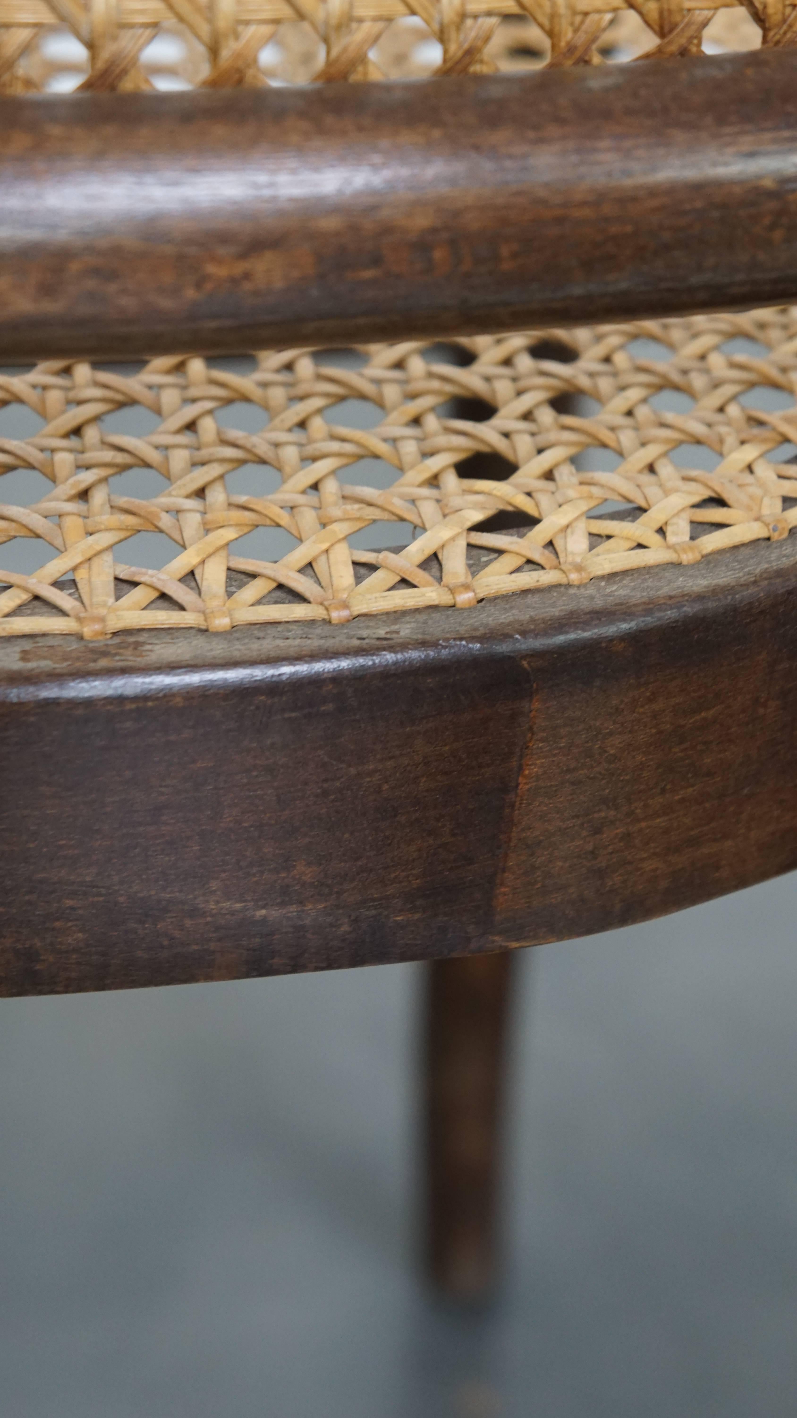 Set di 3 sedie da bistrot vintage in vendita 10