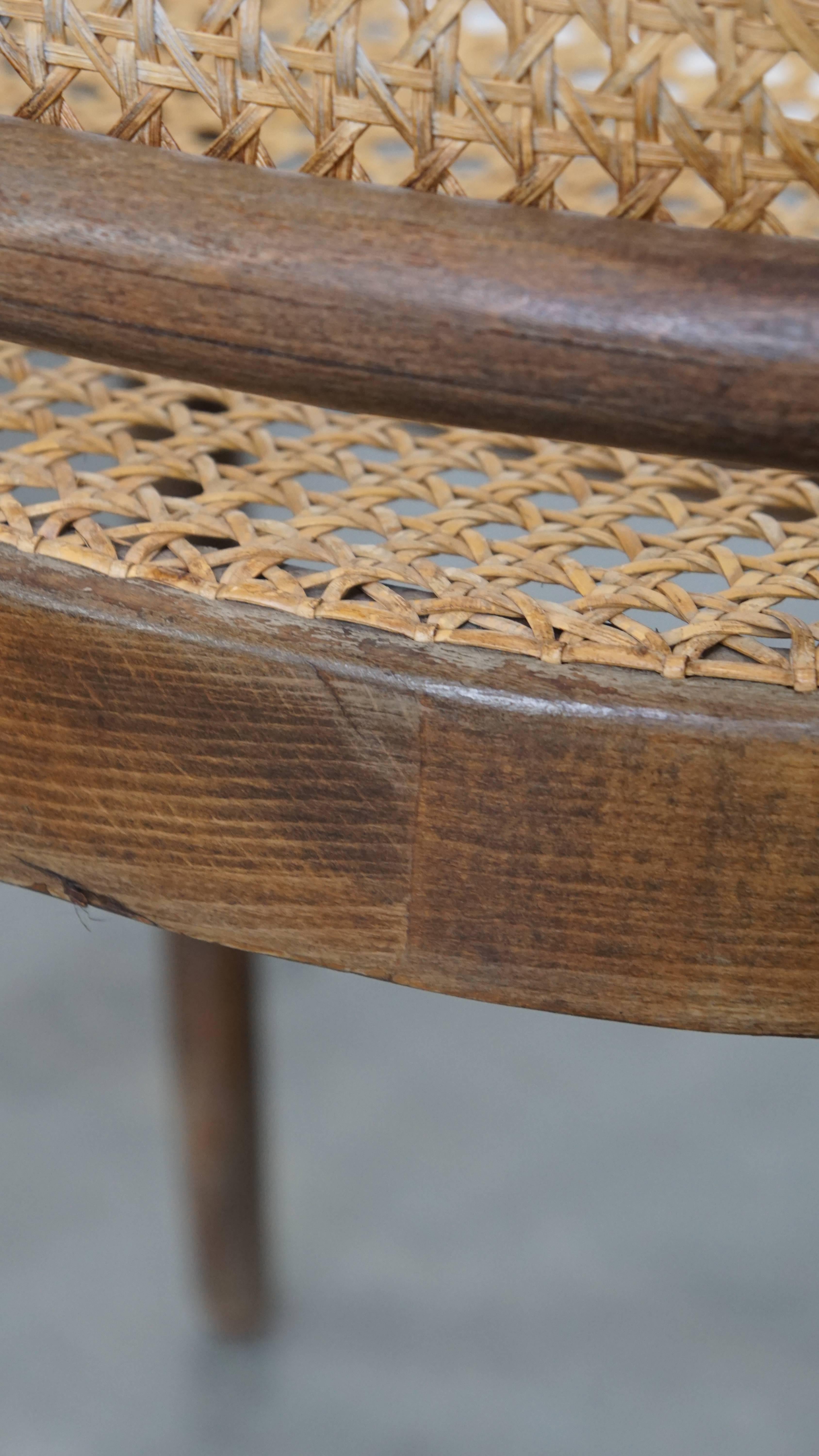 Set di 3 sedie da bistrot vintage in vendita 12