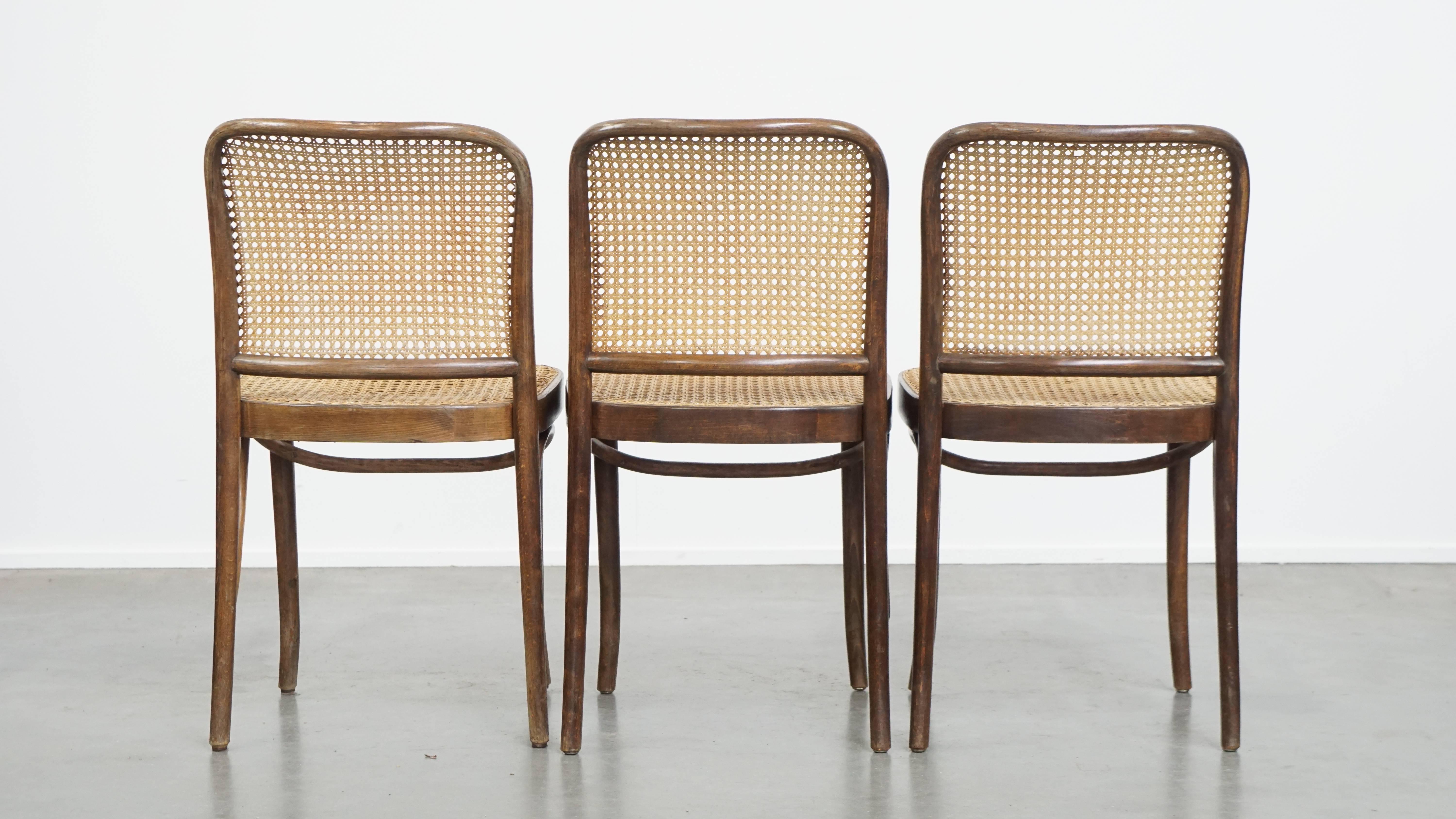 Fatto a mano Set di 3 sedie da bistrot vintage in vendita