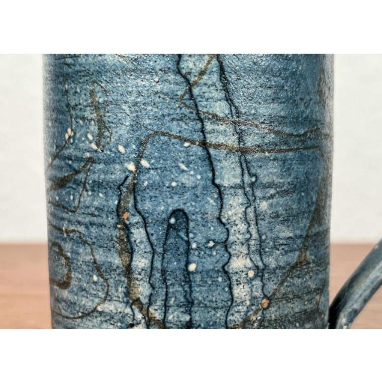 Ceramic Set of 3 Vintage Brutalist Pottery Bowl and Mugs by Gerhard Liebenthron, 1984 For Sale