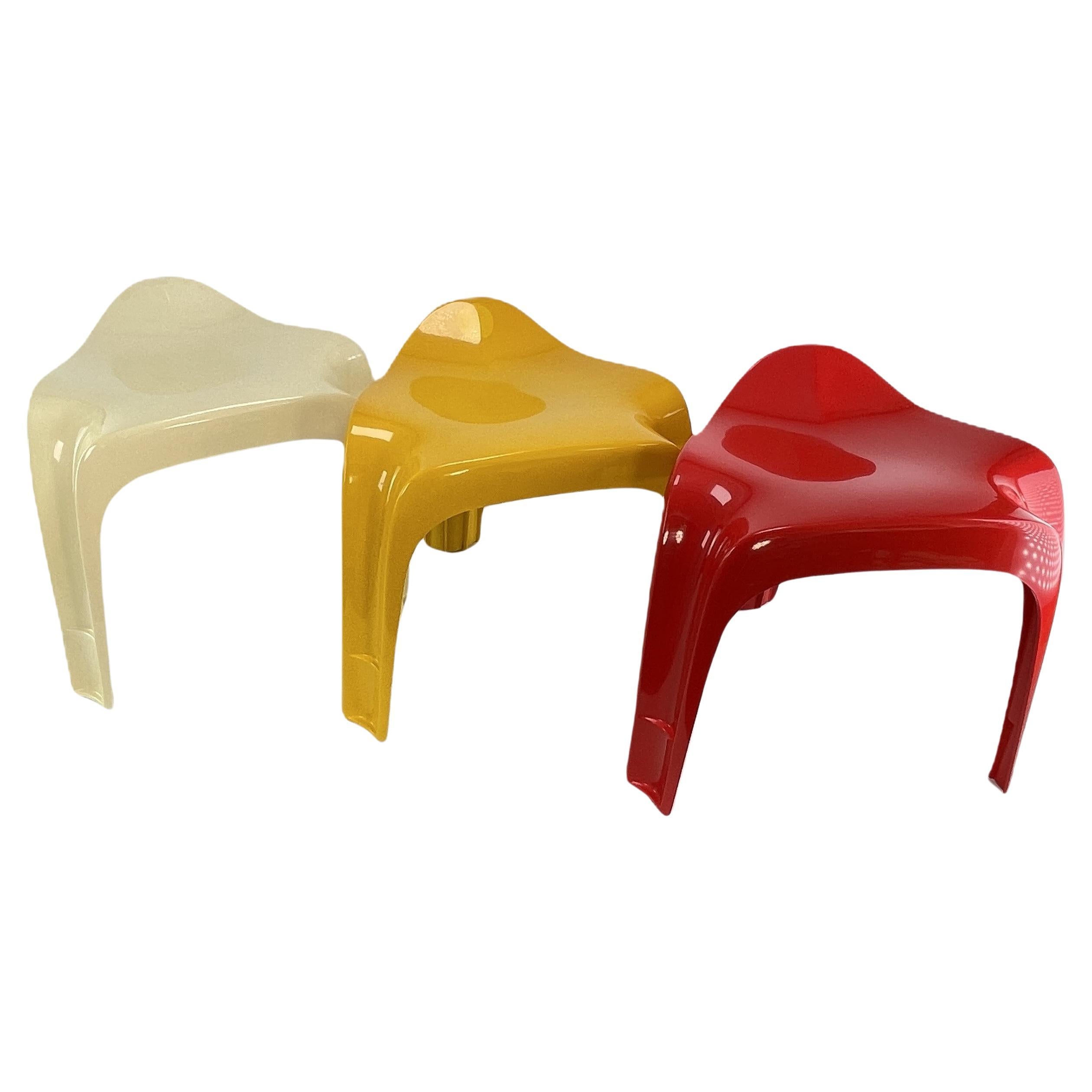 Ensemble de 3 tabourets Casalino vintage CASALA Design Alexander BEGGE, 1970