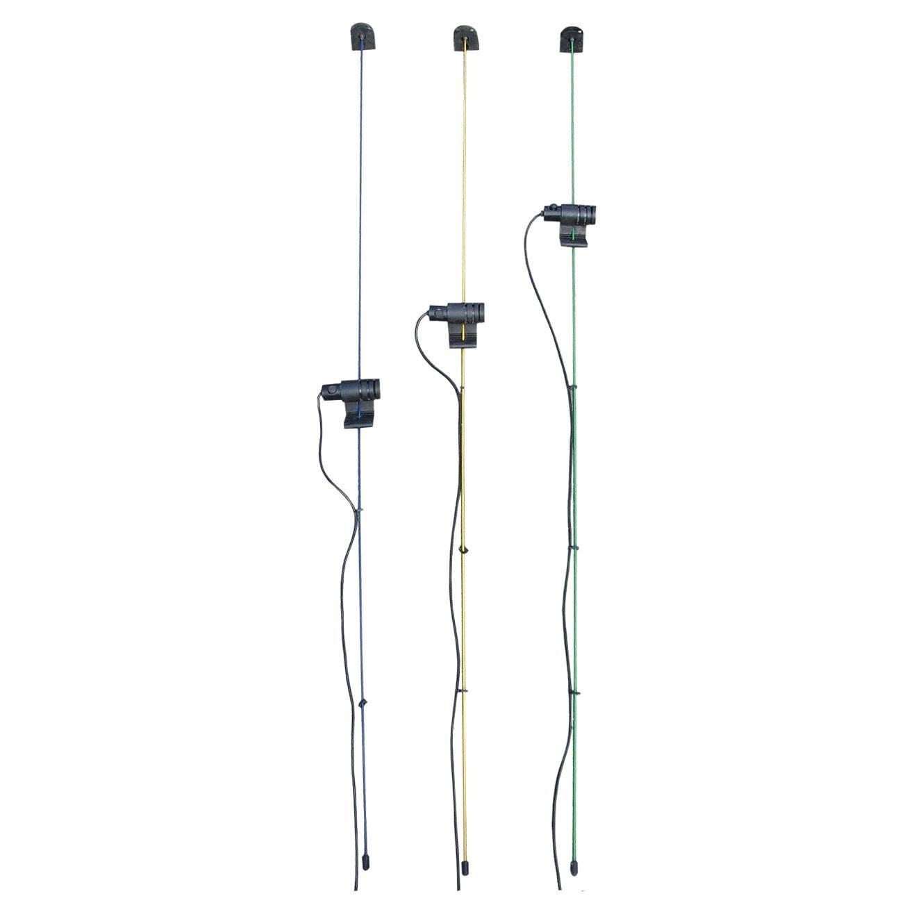 Set di 3 lampade da soffitto vintage Fontana Arte Shangai di Cp&Pr 1960