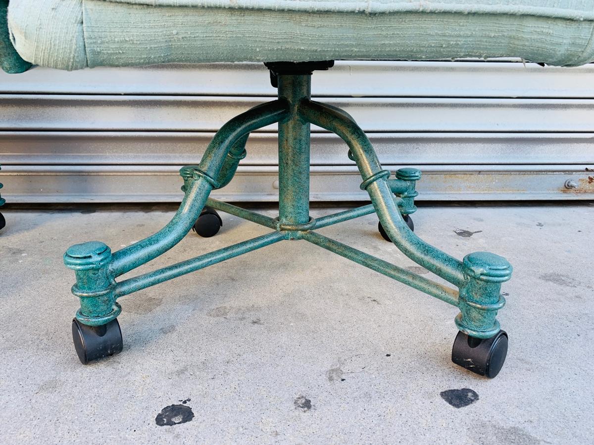 Metal Set of 3 Vintage Chairs by Minson Made in the USA