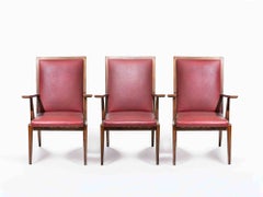 Set of 3 Vintage Chairs by Silvio Cavatorta, Italy 1950s