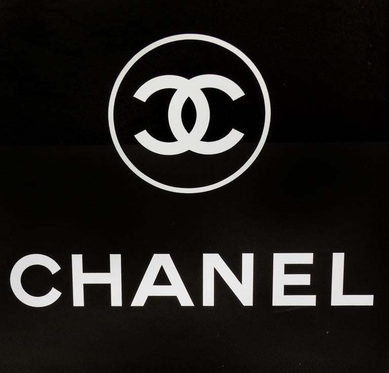 Set of 3 Vintage Chanel Acrylic Store Display Nesting Tables For Sale