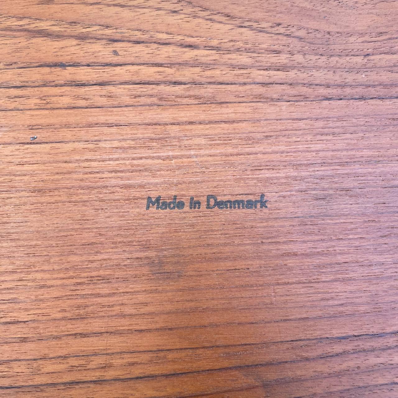 Set of 3 Vintage Danish Modern Teak Nesting Tables For Sale 12