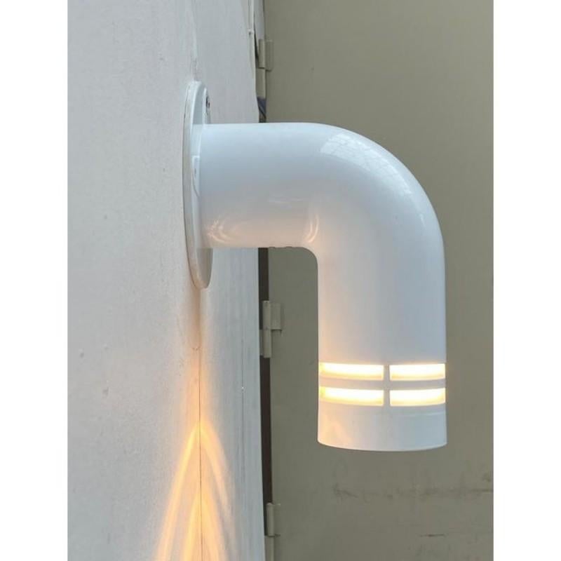 Satz von 3 dänischen Vintage-Pipeline-Wandleuchtern von Ole Pless Jørgensen für Solar im Angebot 3