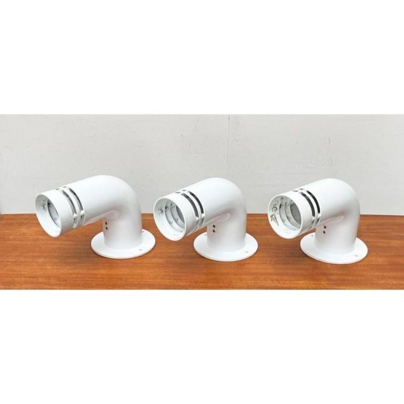 Satz von 3 dänischen Vintage-Pipeline-Wandleuchtern von Ole Pless Jørgensen für Solar (Dänisch) im Angebot