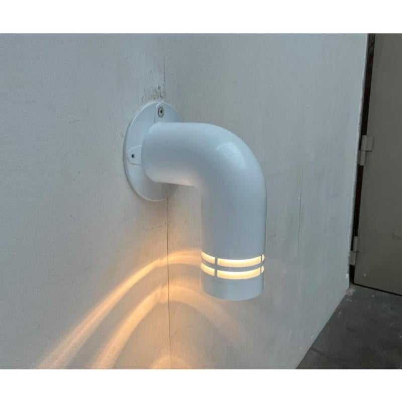 Satz von 3 dänischen Vintage-Pipeline-Wandleuchtern von Ole Pless Jørgensen für Solar im Angebot 1