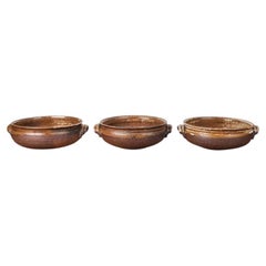 Set of 3 Vintage Danish Studio Pottery Bowls from Aase & Leif Vange Keramik