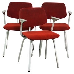Set of 3 vintage design chairs by Friso Kramer for Ahrend de Cirkel, late 1960s