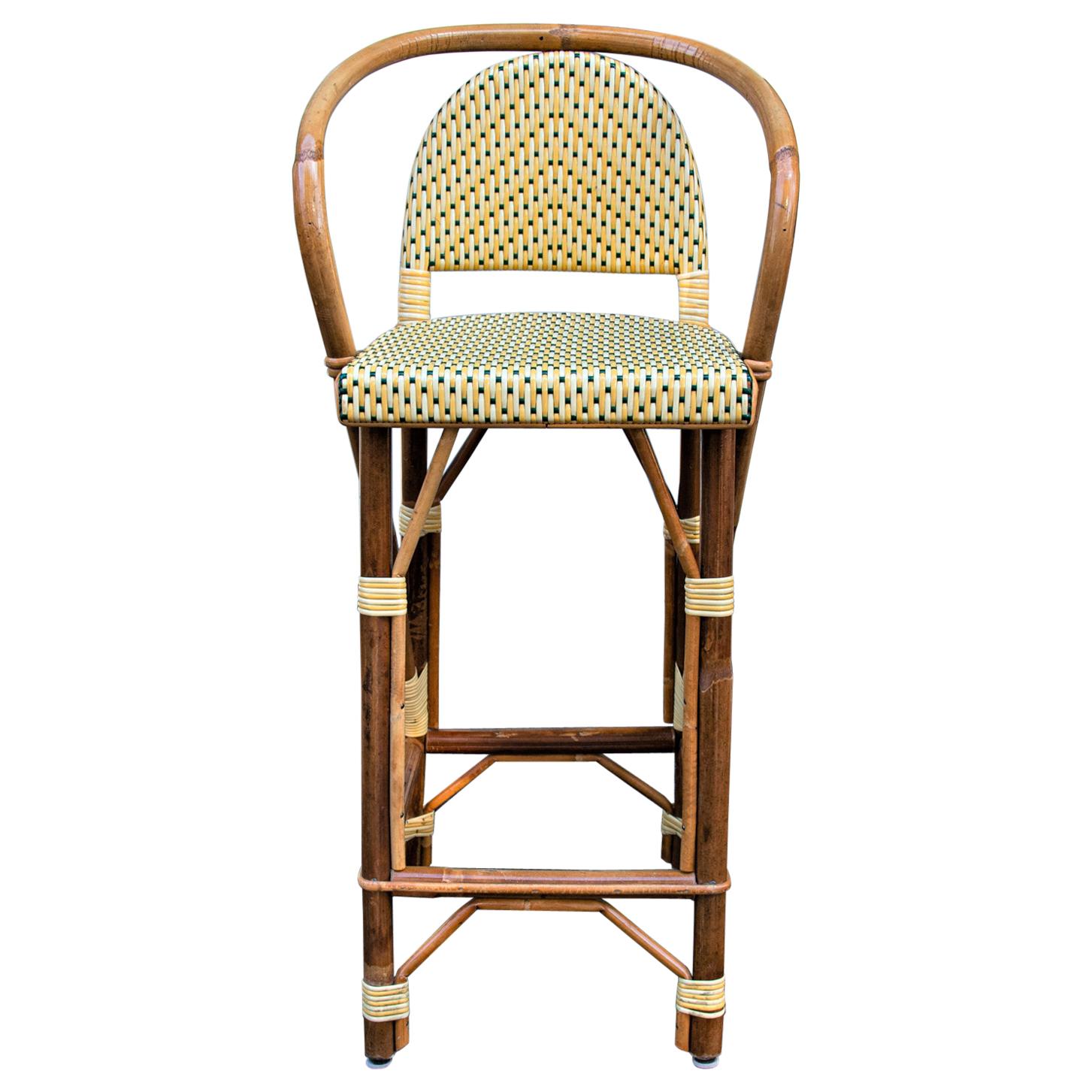 One Vintage French Bistro Counterstool from Maison Louis Drucker