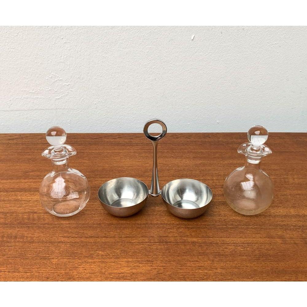 XX secolo Set di 3 vassoi per olio e aceto tedeschi vintage di WMF, anni '70 in vendita