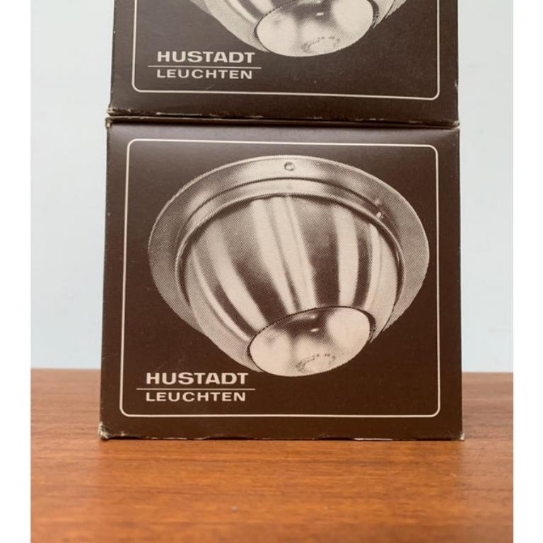 Ensemble de 3 plafonniers allemands vintage de l'ère spatiale de Hustadt Leuchten Excellent état - En vente à Hamburg, DE