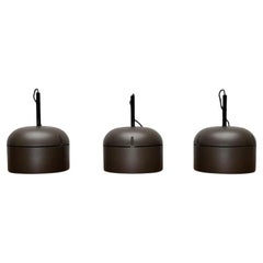Set of 3 Vintage German Space Age Pendant Lamp by Arnold Berges, 1970s