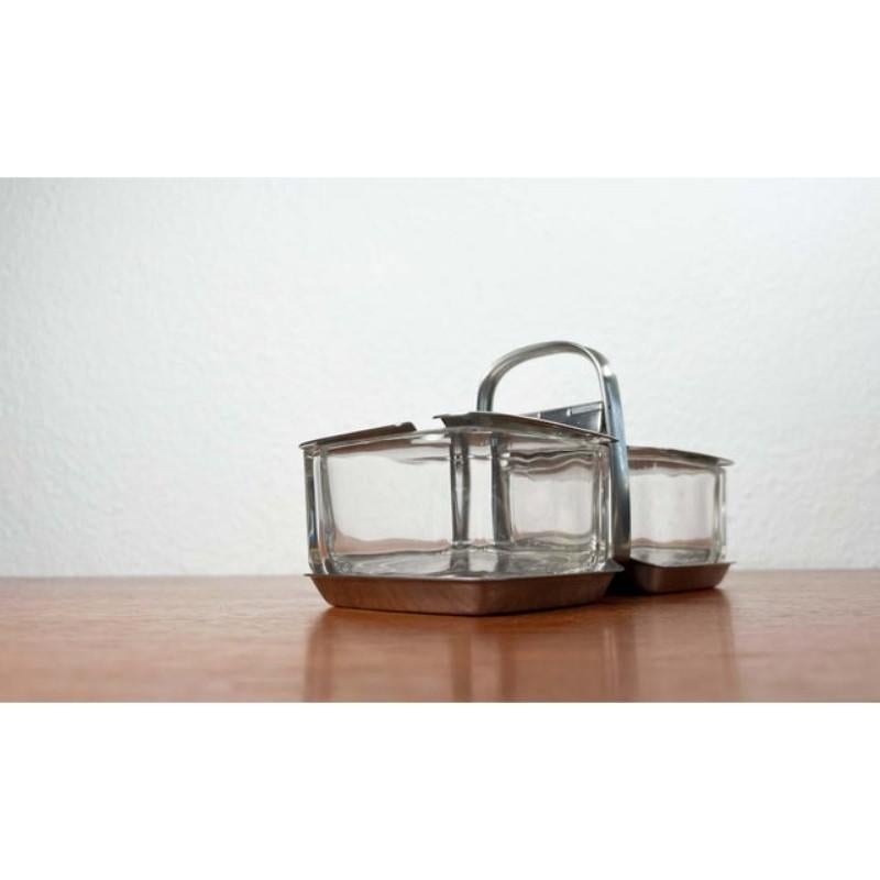 Set of 3 Vintage German Tray Menagere from WMF, 1970s For Sale 9
