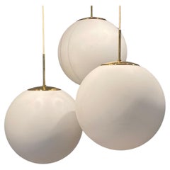 Set di 3 lampade in vetro vintage