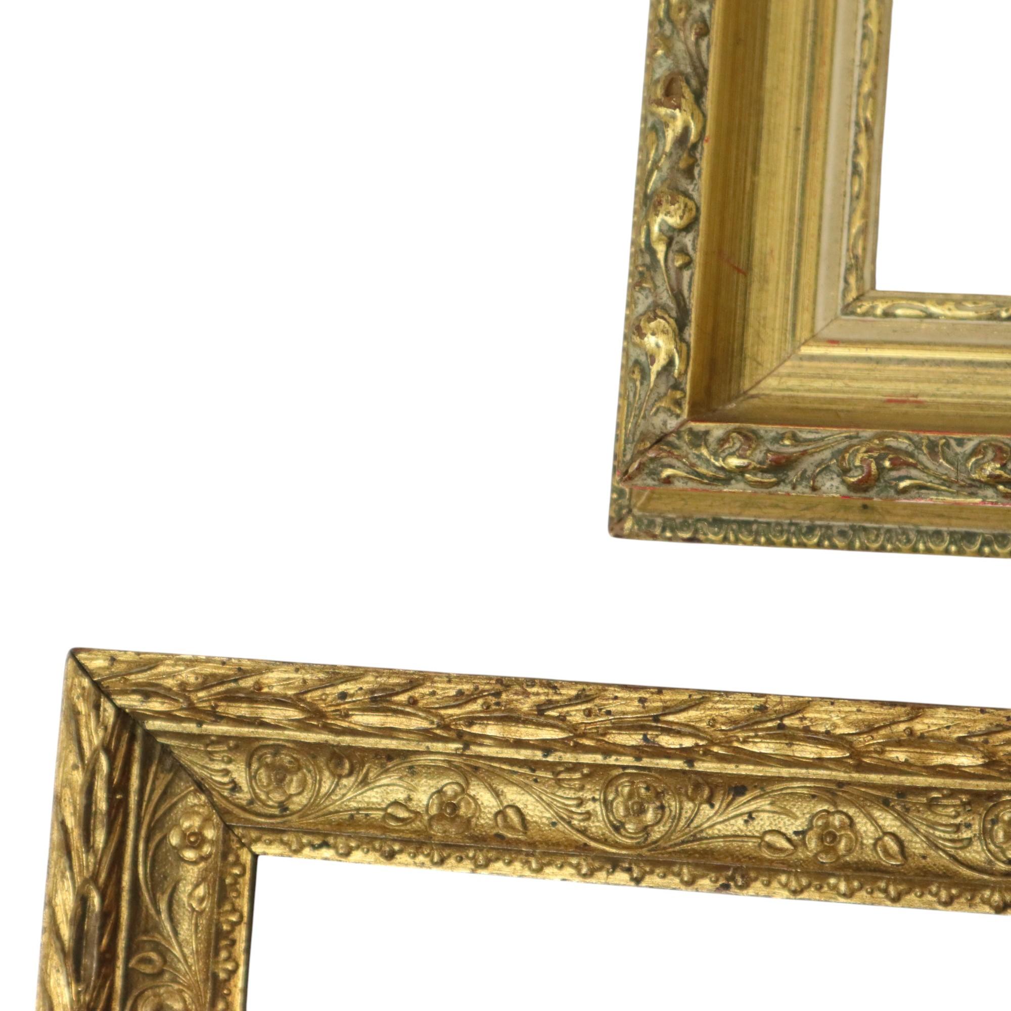 Satz von 3 goldenen Vintage-Rahmen Rahmen im klassischen Stil im Angebot 3