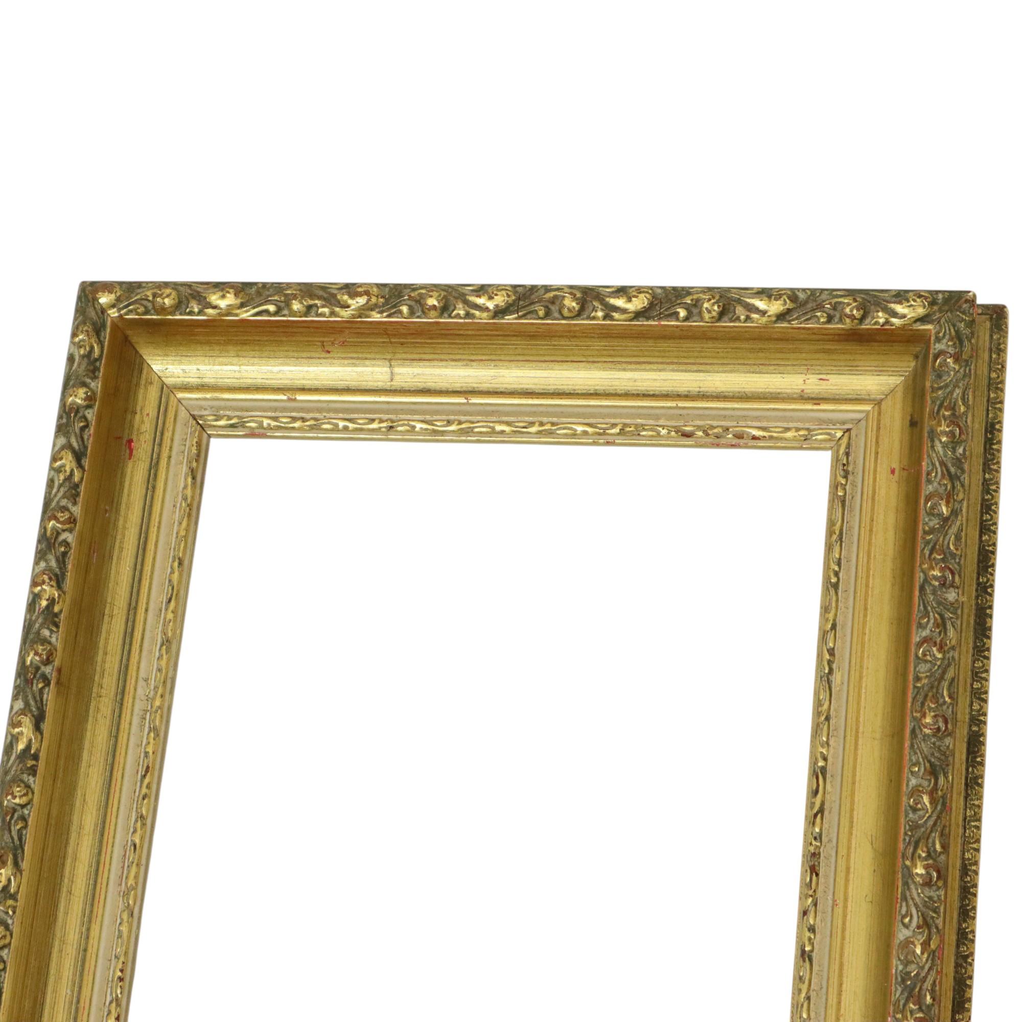 Satz von 3 goldenen Vintage-Rahmen Rahmen im klassischen Stil im Angebot 4