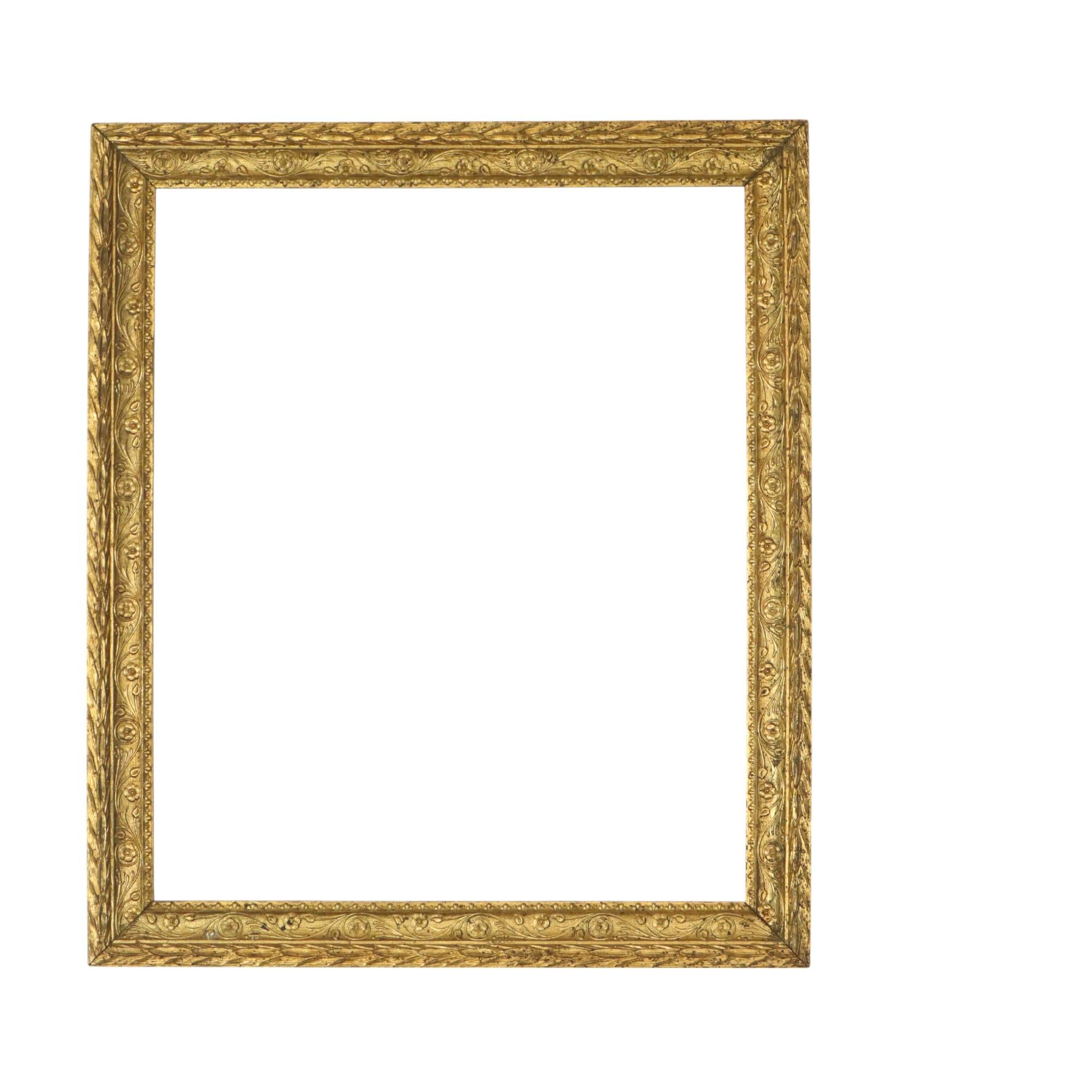 Satz von 3 goldenen Vintage-Rahmen Rahmen im klassischen Stil (Europäisch) im Angebot