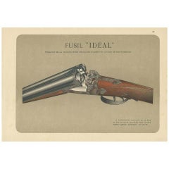 Set of 3 Vintage Gun Prints by Mahler (1931)