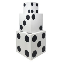 Set of 3 Retro Handmade Giant Dice