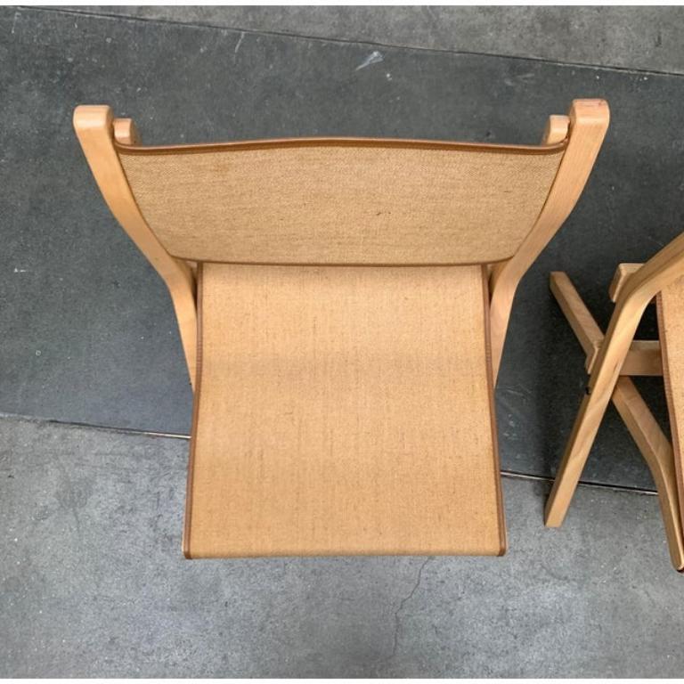 Set of 3 Vintage Italian Folding Chairs by Ilmari Tapiovaara for Olivo Italy For Sale 6