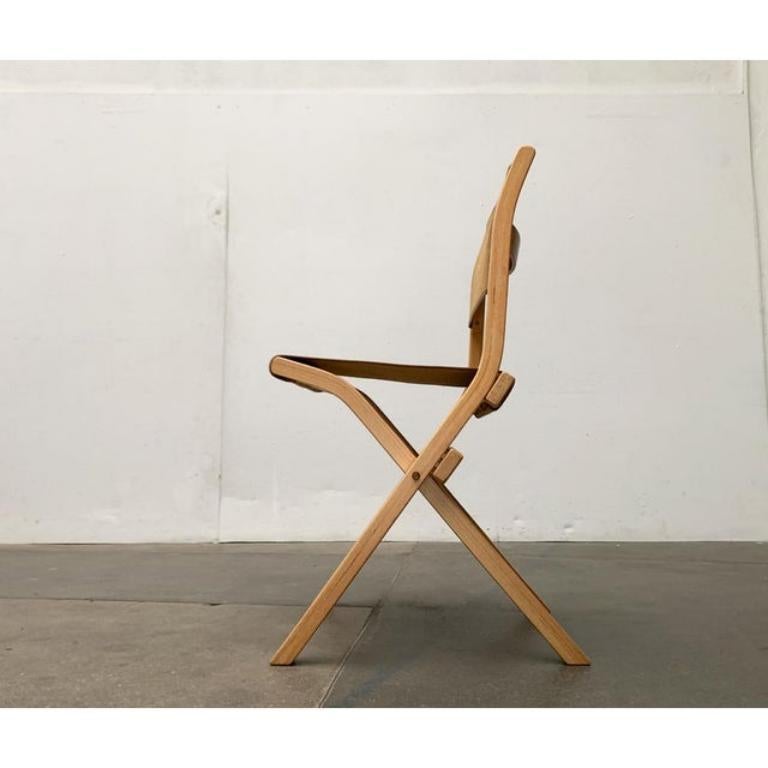 Set of 3 Vintage Italian Folding Chairs by Ilmari Tapiovaara for Olivo Italy In Excellent Condition For Sale In Hamburg, DE