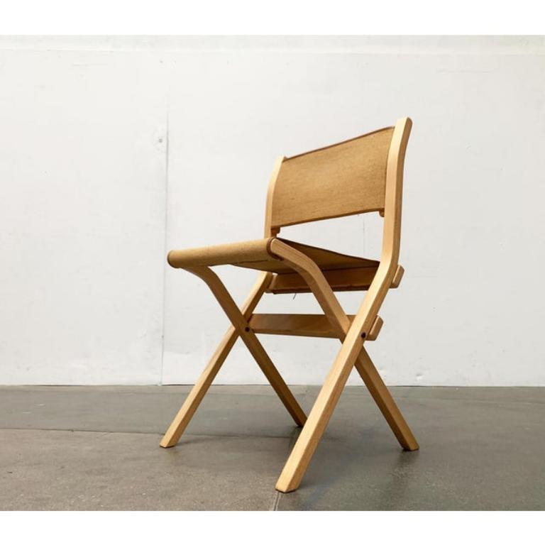 20th Century Set of 3 Vintage Italian Folding Chairs by Ilmari Tapiovaara for Olivo Italy For Sale