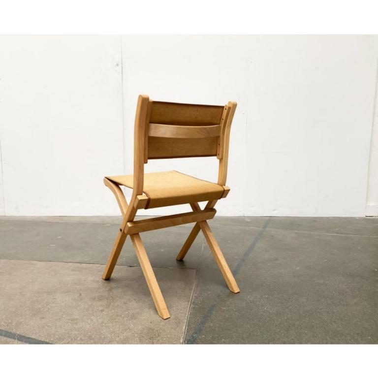 Set of 3 Vintage Italian Folding Chairs by Ilmari Tapiovaara for Olivo Italy For Sale 2