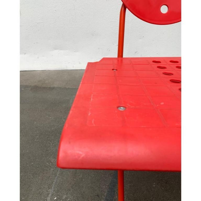Satz von 3 italienischen postmodernen, klappbaren Charlie-Stühlen im Vintage-Stil, 1980er Jahre im Angebot 3