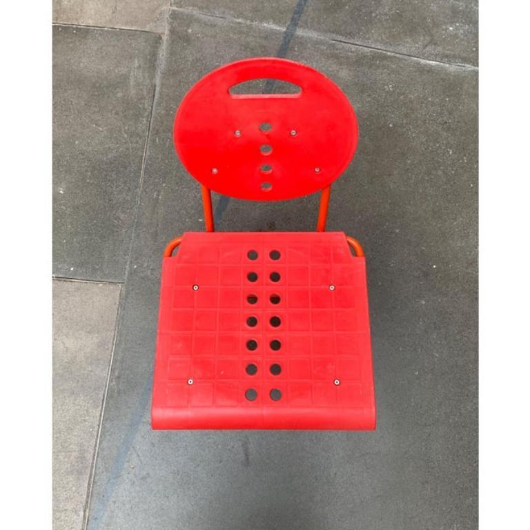 Satz von 3 italienischen postmodernen, klappbaren Charlie-Stühlen im Vintage-Stil, 1980er Jahre (Italienisch) im Angebot