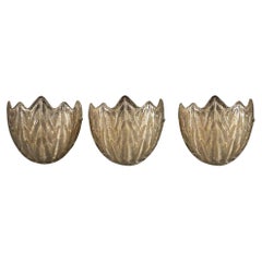 Set of 3 Vintage Murano Appliques, Italy, 1970s
