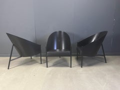 Set of 3 vintage pratfall Chairs by Philippe Starck for Driade, 1982