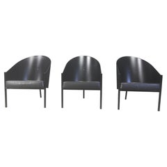 Set of 3 vintage pratfall Chairs by Philippe Starck for Driade, 1982