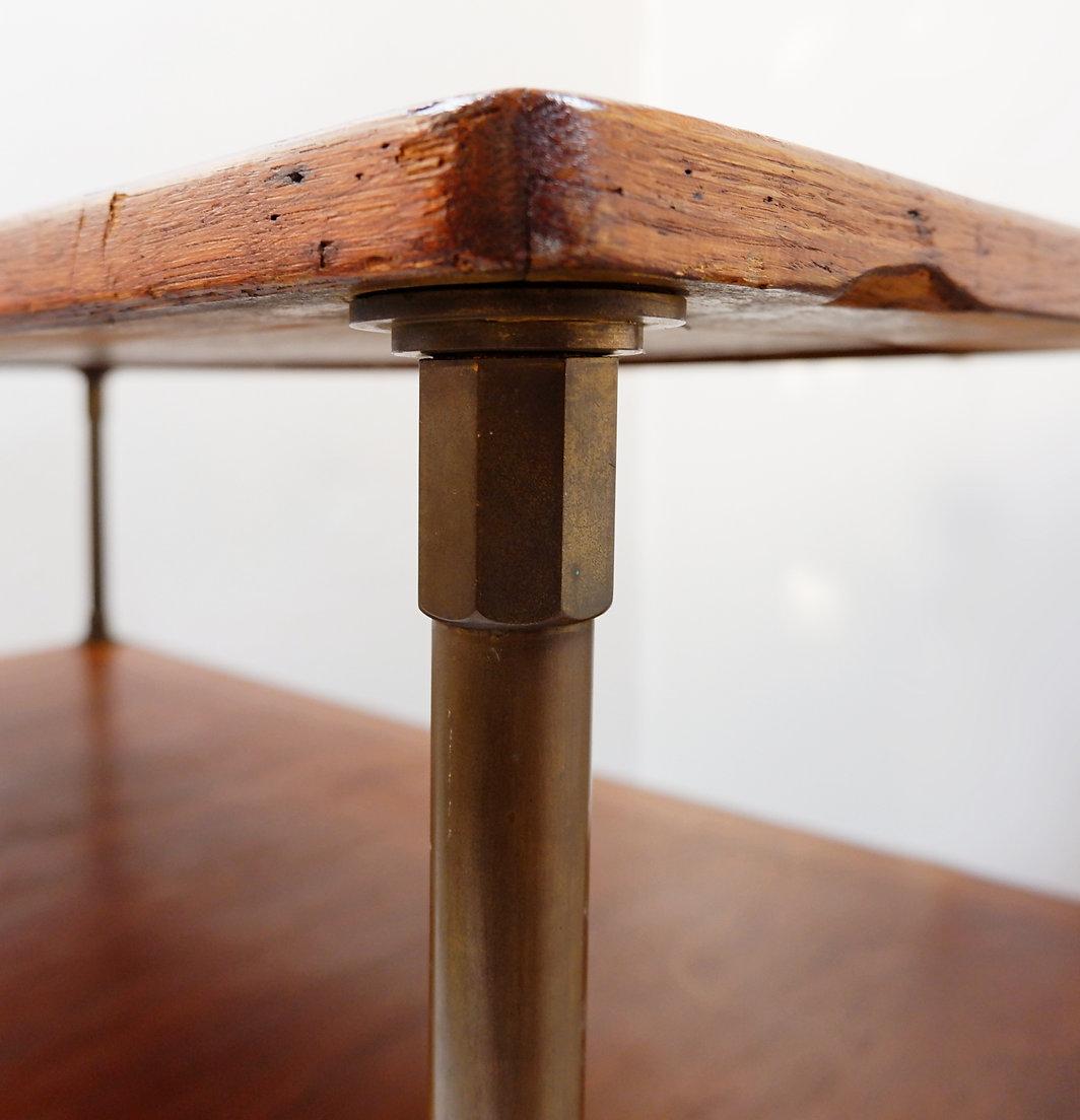 Set of 3 vintage side tables, in the style of Rainer Daumiller in vendita 8