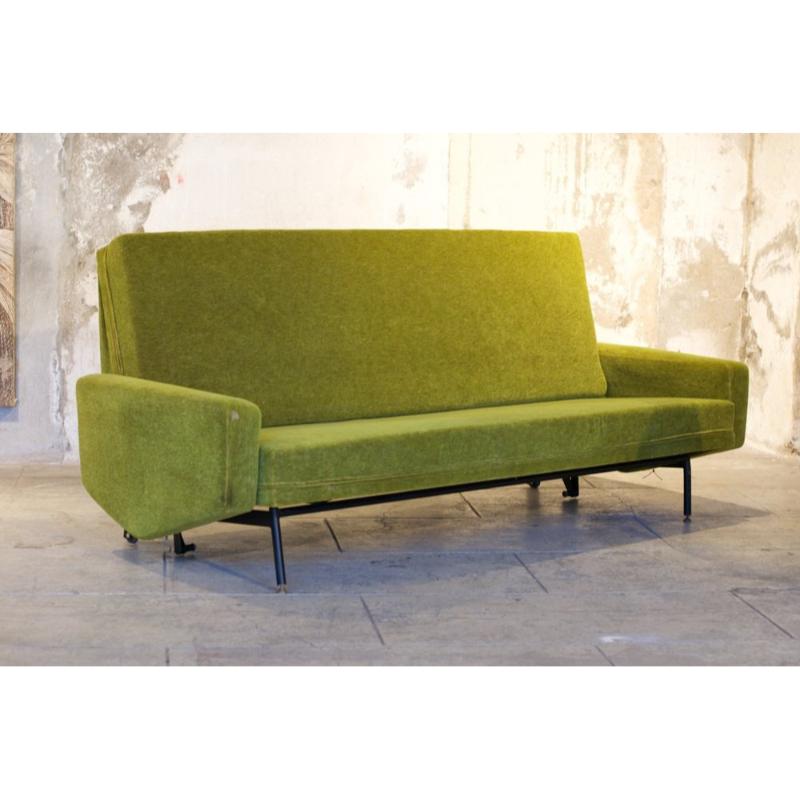 Set of 3 Vintage Sofa and Armchairs by Pierre Guariche from Airborne, 1960s For Sale 14