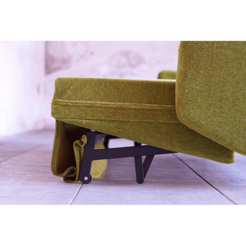 Set of 3 Vintage Sofa and Armchairs by Pierre Guariche from Airborne, 1960s For Sale 1