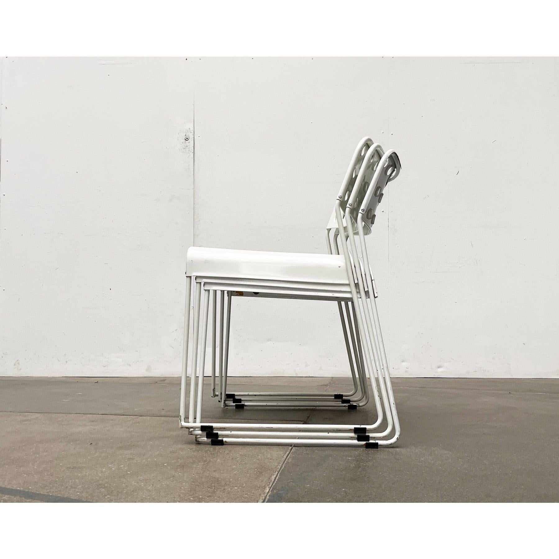 Set of 3 Vintage Space Age Chairs by Rodney Kinsman for Bieffeplast, 1970s For Sale 3