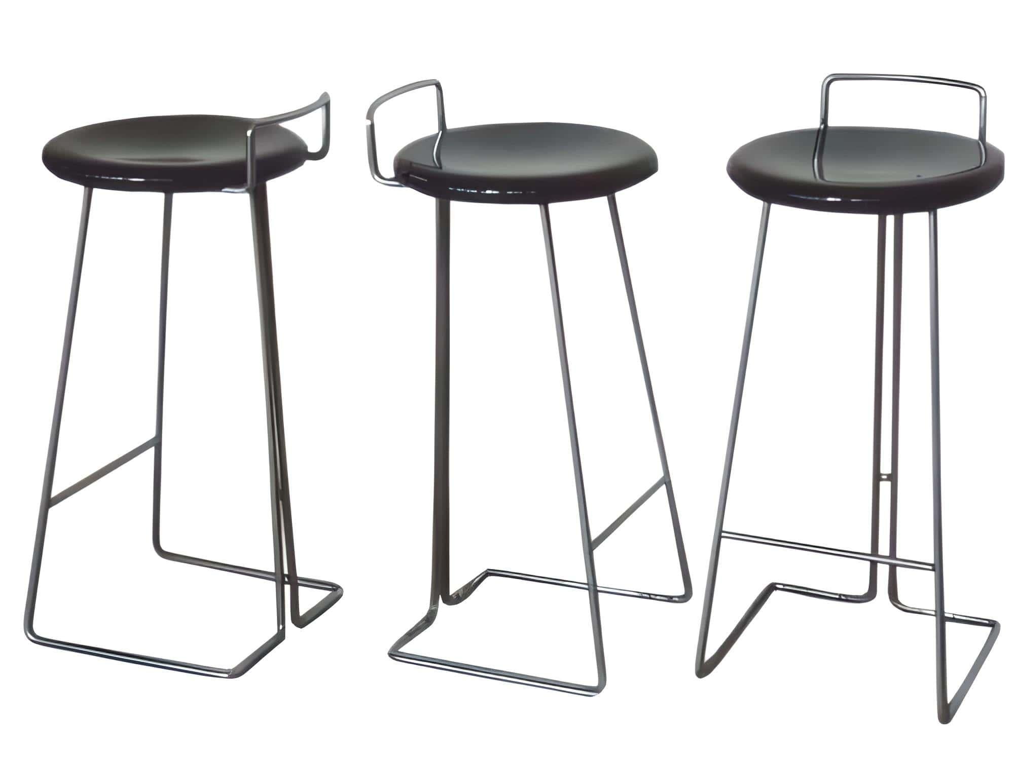 Italian Set of 3 Vintage Stools by Coslin George for Dada, Italy 1970s For Sale