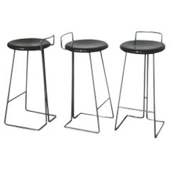 Set di 3 sgabelli vintage di Georges Coslin per Dada, Italia anni '70