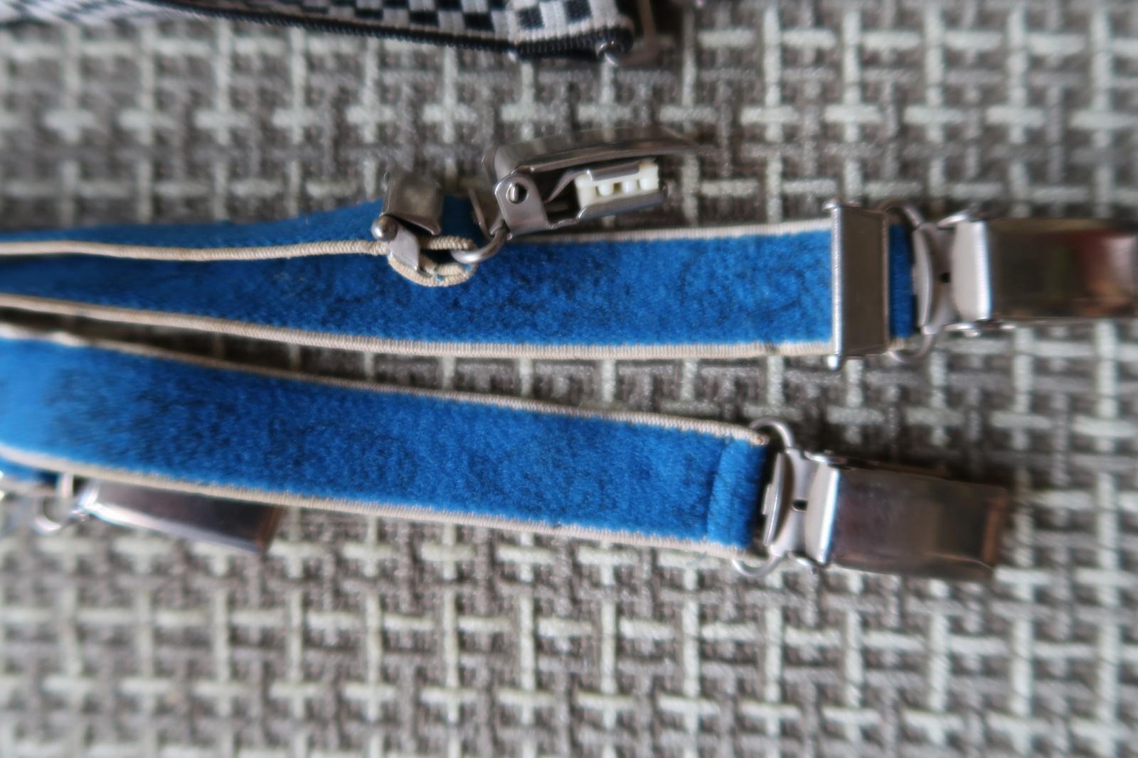 Step into the world of vintage nostalgia with this delightful set of 3 suspenders from the USSR, crafted with a timeless charm that reflects the fashion essence of the 1970s. Each pair of suspenders carries its unique allure, evoking memories of the